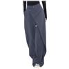 KBOPLEMQ Pantaloni da donna eleganti, a vita alta, per il tempo libero, casual, estivi, per ufficio, lavoro, estate, business, feste, con bottone irregolare, caffè, M