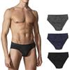 VEQUÈ 12 Pezzi Slip Uomo Neri Made in Italy Mutanda Bianca 100% Cotone Intimo (IT, Testo, M, Regular, Regular, Bianco)