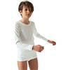 OLTREMARE 4 Maglie Interne Bambino Collo a Giro Manica Lunga in Caldo Cotone Morbido e Traspirante. Taglia 4 Anni