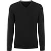 VEQUÈ Maglione Uomo Invernale Lana e Cashmere Maglioncino Casual Cardigan Scollo a V Pullover Classico Elegante (IT, Testo, XXL, Regular, Regular, Nero)