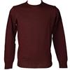 RAGNO Maglia Uomo Pullover paricollo Manica Lunga Pura Lana Merino Extra fine 4,0 Articolo U292M9 Made in Italy, 047 Amaranto, L
