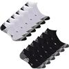 Diadora 6 paia Calzini tecnici Multisport, fantasmini alla caviglia unisex, palestra running corsa. (IT, Numero, 43, 46, Regular, Corto, 3 NERO 3 BIANCO)