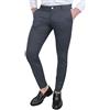 Cristiano Battistini Pantaloni Uomo Slim Fit Casual Eleganti in Cotone (50, Grigio Scuro)