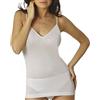 VAJOLET BY SELINA CANOTTIERA DONNA INTIMO IN COTONE FILO SCOZIA SPALLA STRETTA E SCOLLO A V VAJOLET BY SELINA SS5192 MISURE 3-4-5-6 BIANCO E NERO (5 XL IT DONNA, BIANCO)