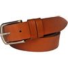 MG - MIGNOGNA GIANLUIGI - LAVORAZIONE AR Cintura da donna in cuoio classica in groppone di vitello resistente e durevole, Colore: Chiaro, Altezza: 3 cm, Lunghezza: 150 cm