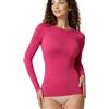 JADEA Cashmere Manica Lunga Scollo A Barca 4064 (Iris, M)