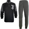 JUVENTUS Pigiama Uomo Lungo in Pile Full Zip FC Nuova Collezione Art. JU14134 (Nero, S)
