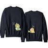 Micaxili Felpa di Coppia Fidanzati Felpa Coppia Lui e Lei Uomo Donna Senza Cappuccio Personalizzata Anniversario 1 Pezzo(BK-Men-LVLONG-M)