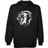 MAGLIERIA CONFORTI Felpa con Cappuccio Trapper Simba LA Rue Uomo Donna Ragazzo Ragazza Unisex Spedizione Express (IT, Testo, XL, Regular, Regular, Nero)