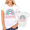 Puzzletee - Coppia Maglietta e Body Festa della Mamma - T-Shirt Donna e Tutina Neonato in Cotone, Leggere e Traspiranti - Stampa Resistente - Idea Regalo Speciale - (Koala, Bianco)