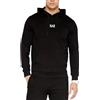 EA7 FELPA CAPPUCCIO UOMO BLU EMPORIO ARMANI 7 LOGO EA L BLU