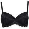 SIELEI SIèLEI Reggiseno in Pizzo con Ferretto e Coppe Imbottite Soft - 2454 (3°, Nero)