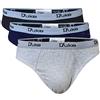 Brooklyn Clothing Duke London - Slip da uomo in jersey di cotone, confezione da 3, Multi, 5XL