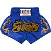 renvena Bambini Unisex Pantaloncini da Boxe per Arti Marziali MMA Pantalone Corto Sportivo Pantaloncini con Spacco Laterale per Muay Thai Kickboxing Fighting Blu 8-12 Anni