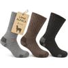 Frencis - Calze in Lana e Alpaca al Polpaccio, Set 3 Paia, Grigio-Marrone-Grigio Scuro, Termici e Traspiranti, Uomo e Donna (IT, Numero, 39, 42, Grigio Scuro/Grigio Chiaro/Marrone)