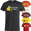 BrolloGroup T-Shirt Simpatiche Distruttore di Padel Maglietta Manica Corta Personalizzabile con Nome Adulto Bambino PS 27431-A079