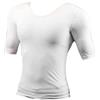 Whlucky Uomo Petto Muscolare Maglietta Simulazione Spalline Muscolo Petto Intimo Modellante Slim Fit,White,m