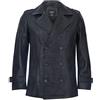 Infinity Leather Giacca da Uomo in Pelle Giacca da Marinaio Nero Dr Who Navale Tedesca M