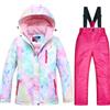 HEONSATI Tuta Da Sci Bambino Unisex Elegante Completi Snowsuit Ragazzi Ragazze Tuta Da Neve Giacca Con Cappuccio Pellicia + Pantaloni Da Neve Completo Set Di Snowboard Per Bambini Bambino Ragazzi Termico