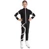Kaerm Completo Sportivo da Allenamento Bambina Giacca Sportiva da Ginnastica Cappotto Termico da Pattinaggio su Ghiaccio Leggings Sportivi Tute da Pattinaggio Artistico Viola chiaro 15-16 anni