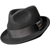 KMGDM - Cappello in lana stili britannici con bordo largo, cappello elegante unisex regolabile per uomini, per occasioni speciali, Nero , 7 / 7 1/4