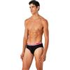 Emporio Armani Men's 3-Pack Core Logoband Brief, Slip Boxer Uomo, White/Black/Red, XL