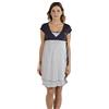 Premamy - Camicia Clinica per Premaman, Modello con Fiocco, Cotone Jersey, Pre-Post Parto - Grigio - V (L)
