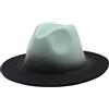 Generic Cappello a cilindro da donna, in feltro di lana, stile jazz, a tesa larga, patchwork, 05, Taglia unica