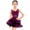 OZLCUA Vestito da ballo latino professionale for ragazze, tango, salsa, samba, sala, spettacoli, costumi(170cm)