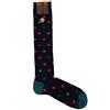 Gallo calze uomo cotone super-leggero blu fantasia teste taglia unica 40-45 (art. AP507879 col. 12679)