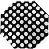 HLBSDM Ombrello pieghevole triplo di grandi dimensioni con motivo a pois bianco e nero Cameron Ancient Clan Tartan, antipioggia e antisole
