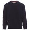 PAYPER Mistral+ Felpa Girocollo da Uomo a Manica Lunga Raglan Misto Cotone Polsini Vita in Costina Elasticizzata Blu Navy (5XL)