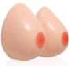 Vollence Il seno in silicone forma tette finte per mastectomia protesi transgender, Bianco avorio., C