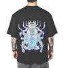 The blueskin T-Shirt Uomo Baggy Maglietta Cotone Skate Hip Hop Rap con Logo Anubis sul Retro - Taglia S