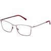 STING Uomo VST019550Q05 Occhiali, Matt Palladium W/Red Parts, 55/18/140