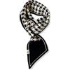 LumiSyne Invernali Stretta Sciarpa a Maglia Donna Design Facile Da Tirare Per Passare Motivo Righe Pied De Poule Leopardato Stile Retrò Piccola Sciarpa a Maglia Sottile Fazzoletto Da Collo Scaldacollo