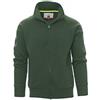 Ergos Workwear Payper - PANAMA+ Felpa da Uomo Zip intera a Manica Lunga Collo Alto Colore: VERDE, Taglia: L