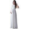 HNULGVI Abito Premaman Vestiti da Donna Estivi Abiti Premaman Sposa for Donne Incinte Vetement Femme Enceinte Robe(White,M)