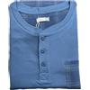 Generico Pigiama Uomo Calibrato in Jersey di Cotone Caldo Karelpiù KF7134 - Colore Blu - Misura TG.56