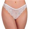 JADEA Brasiliana in Pizzo Donna Mutande Slip Ricamate Pizzo 3 Paia (IT, Testo, M, Regular, Regular, Bianco)