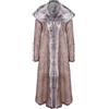 Infinity Leather Infnity Leather Impermeabile da Donna Marrone in Vera Pelle Scamosciata da Toscana L