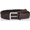 Marc O'Polo Marc OߴPolo Uomo Cintura intrecciata in pelle, Marrone (Copley Brown), 105 cm