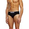 Diesel Umbr-andrethreepack Slip, Nero, M (Paco da 3) Uomo