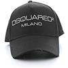 DSQUARED2 :CAPPELLO BASEBALL CAP DA UOMO NERO BCM026705C00001M063