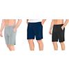 Enrico Coveri Bermuda Uomo, Offerta 3 Pezzi, Bermuda in Felpa Estiva, Pantalone Tuta Uomo (3 Pezzi Grigio, XXL)
