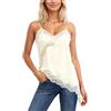 Generic Elegante top intimo casual senza maniche con bordi in pizzo per il comfort quotidiano e un capo versatile da indossare a strati.