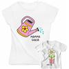 bubbleshirt Coppia T-Shirt Mamma e Figlio Personalizzabile - Latte e Spritz, Prima Festa della Mamma
