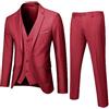 Generico Abiti Da Uomo 3 Pezzi Suit Formale Da Matrimonio Affari Blazer Pantaloni Gilet Elegante Smoking Completo Da Sposa a Due Bottoni Business Cerimonia Abiti Da Lavoro Slim Fit Wedding Abito Da Sposa