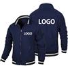 East-hai-buy Logo Personalizzato Primavera Autunno Giacca da Lavoro da Uomo Alpinismo Giacche Sportive Personalizzate Moda Cappotto con Cerniera Maschile Capispalla Casual Classico White,M