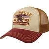 Stetson Cappellino Trucker Heritage Rodeo Uomo - cap Berretto Baseball Mesh Snapback, con Visiera, Fodera, Fodera Estate/Inverno Primavera Estate Autunno Inverno - Taglia Unica Beige-Rosso